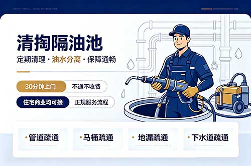 陆河清掏隔油池